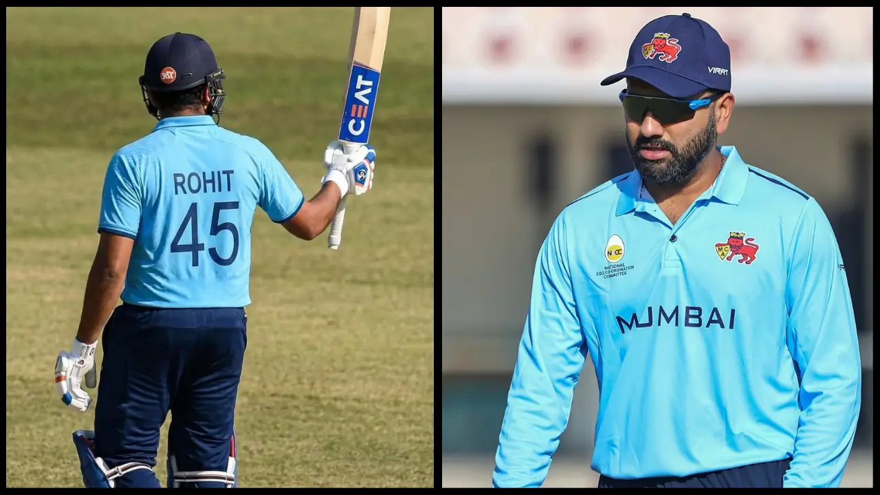 Rohit Sharma smashes a 62-ball century for Mumbai in Vijay Hazare Trophy