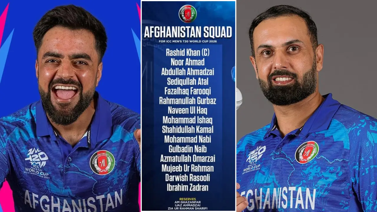 Afghanistan Squad for ICC Men's T20 World Cup 2026: Rashid Khan to lead